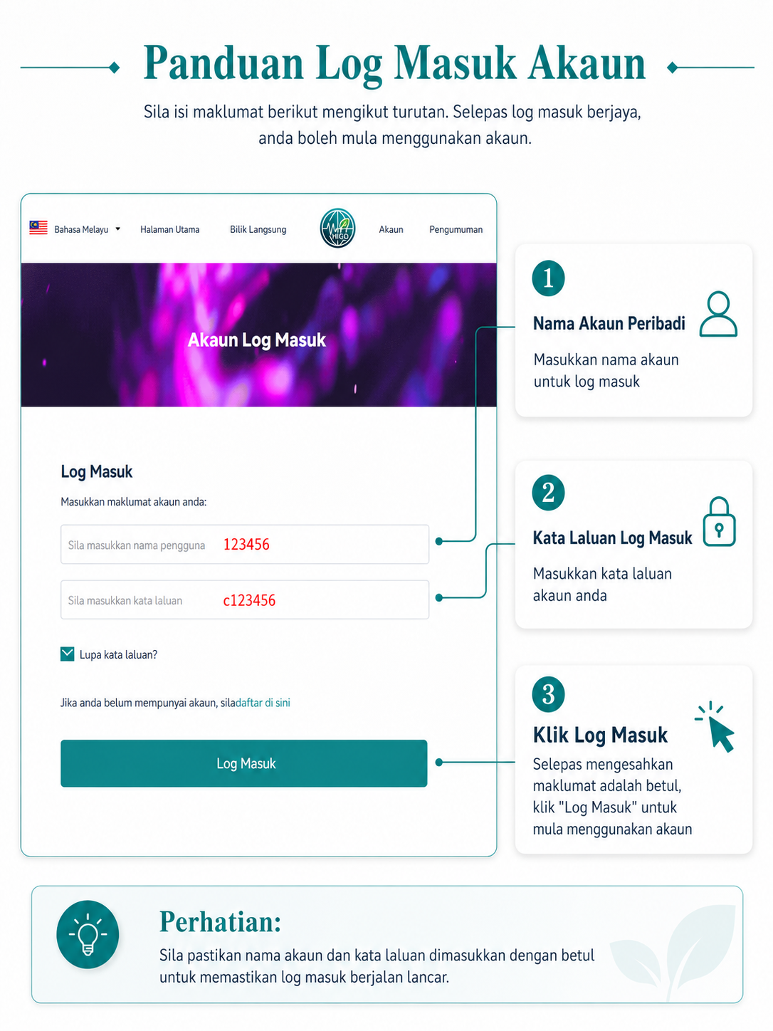 Log In After Registration