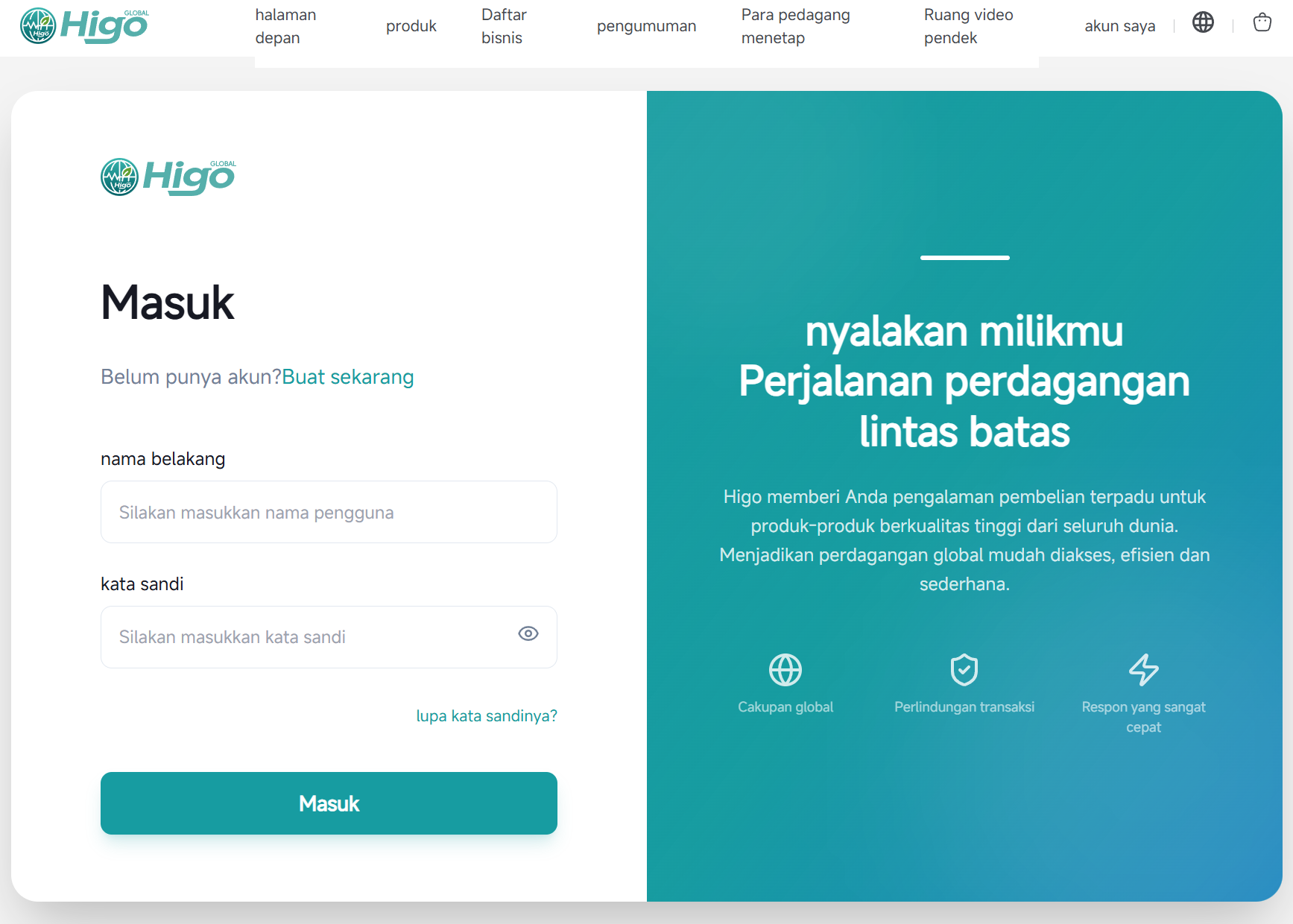 Masuk ke pusat belanja